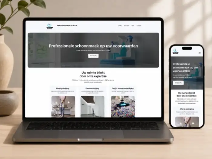 Website van Eén Twee Drie en Schoon