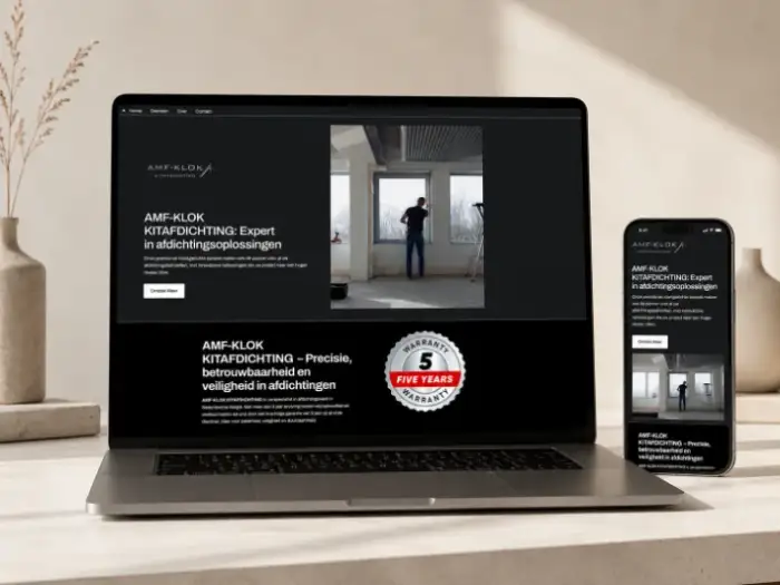 Website van AMF-KLOK Kitafdichting