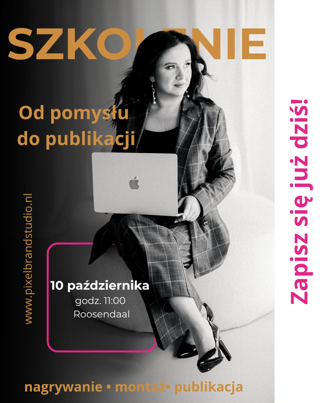 Grafika szkolenia Rolki od pomysłu do publikacji